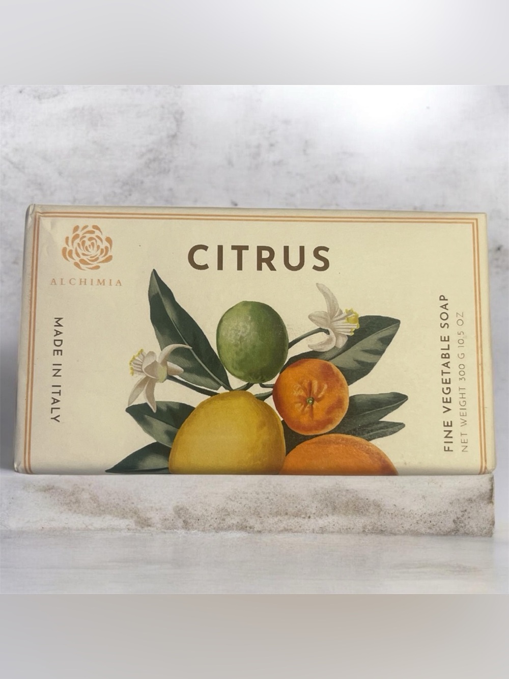 Citrus Fine Vegetable Soap — Cream & Orange